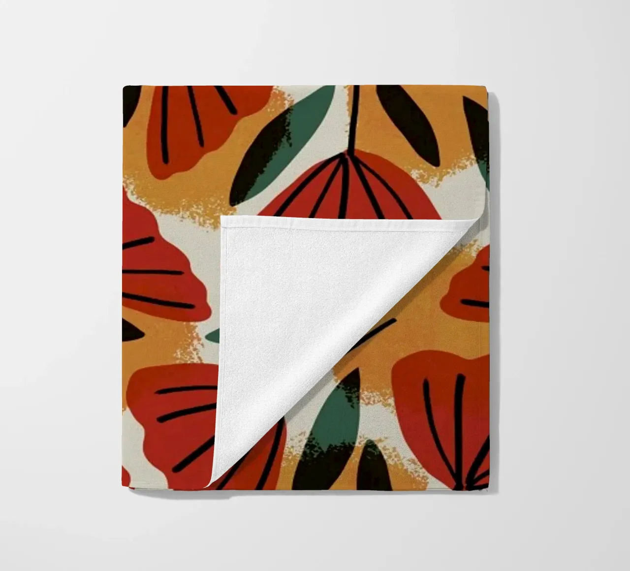 Orange Tulips Pattern telo mare da treechild