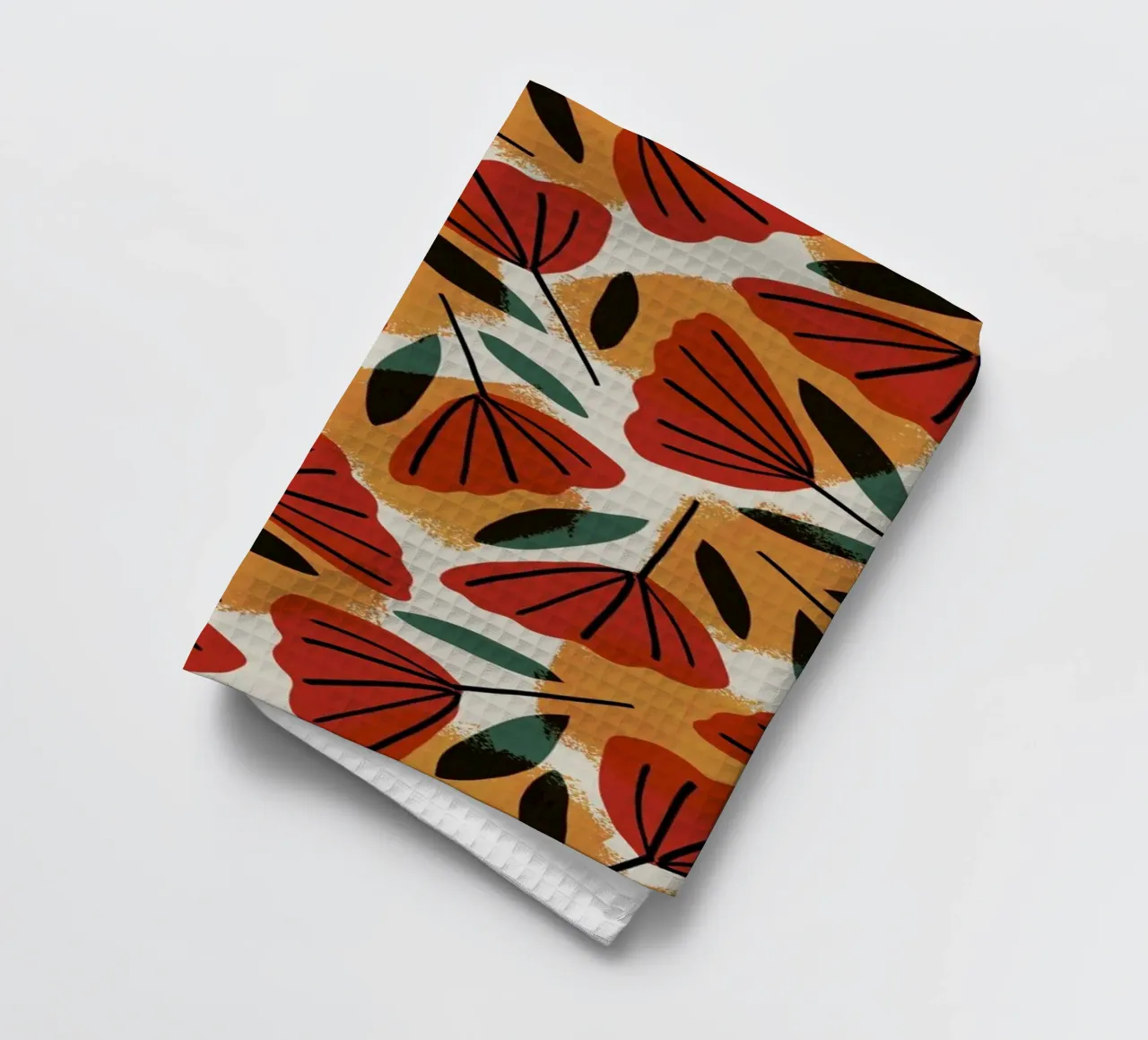 Orange Tulips Pattern canovaccio da cucina da treechild