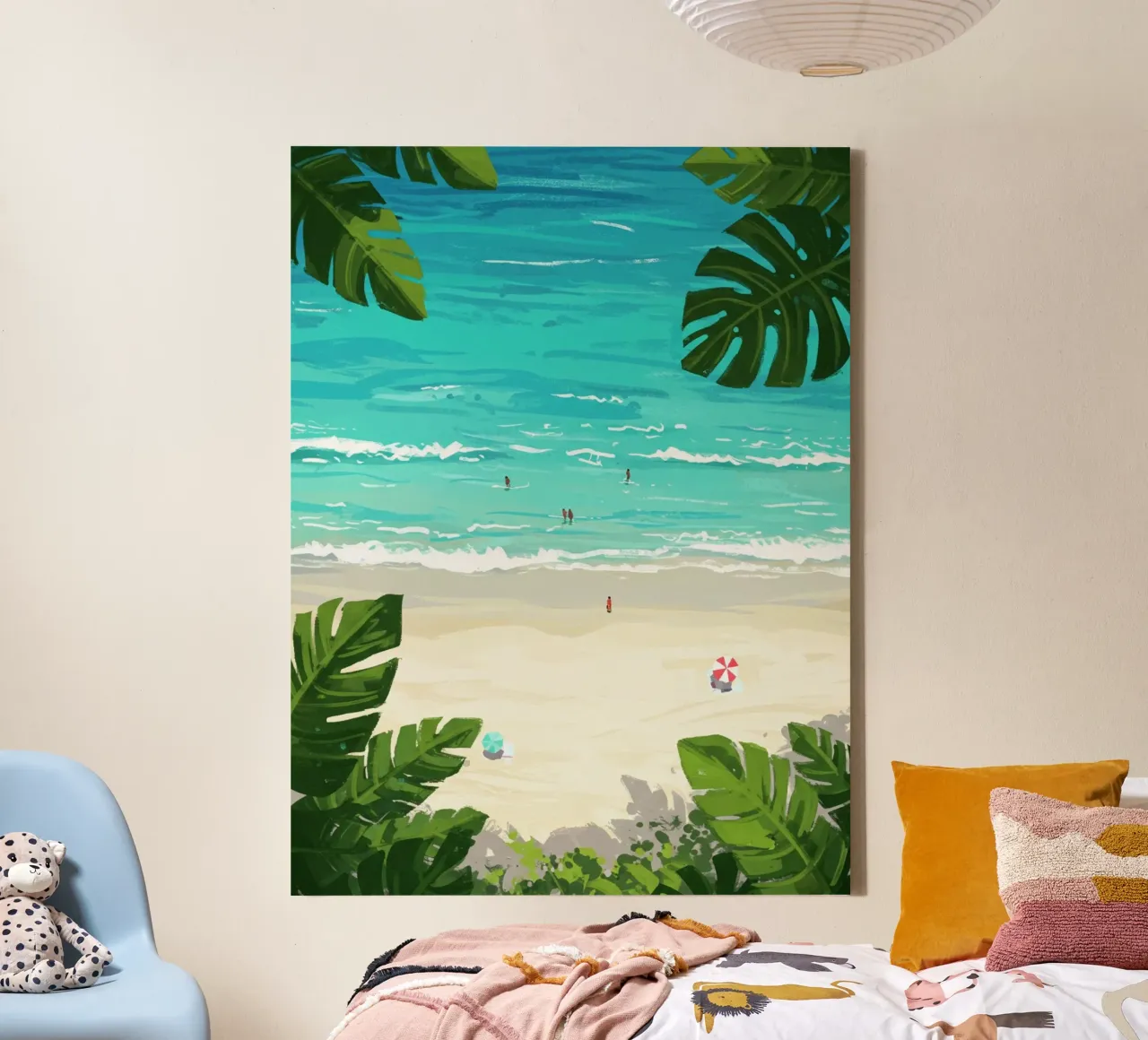 The Beach Of June tela con Cornice a cassetta da Sentinal
