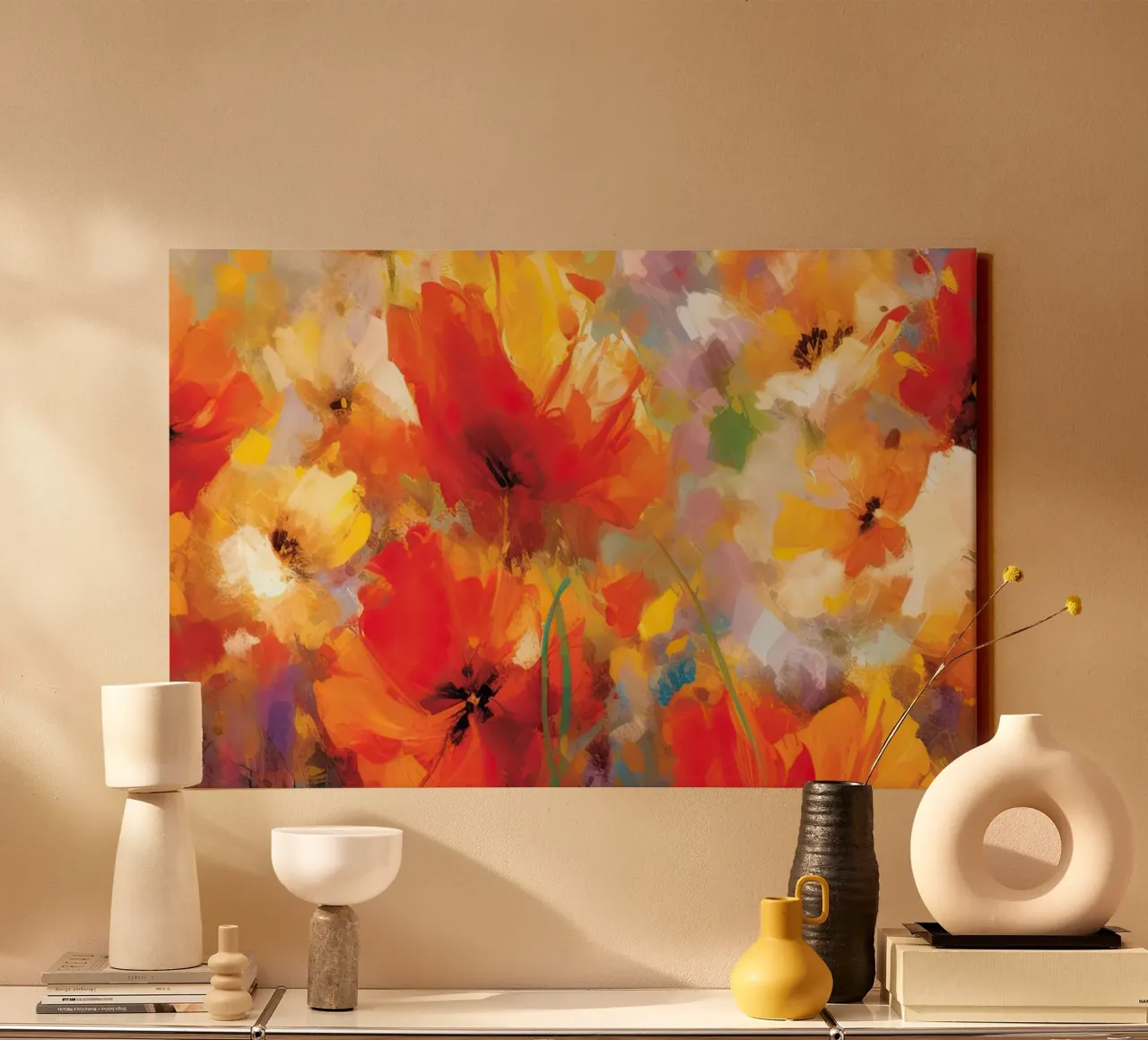 Muurkunst van Imagine canvas met Baklijst van Imagine