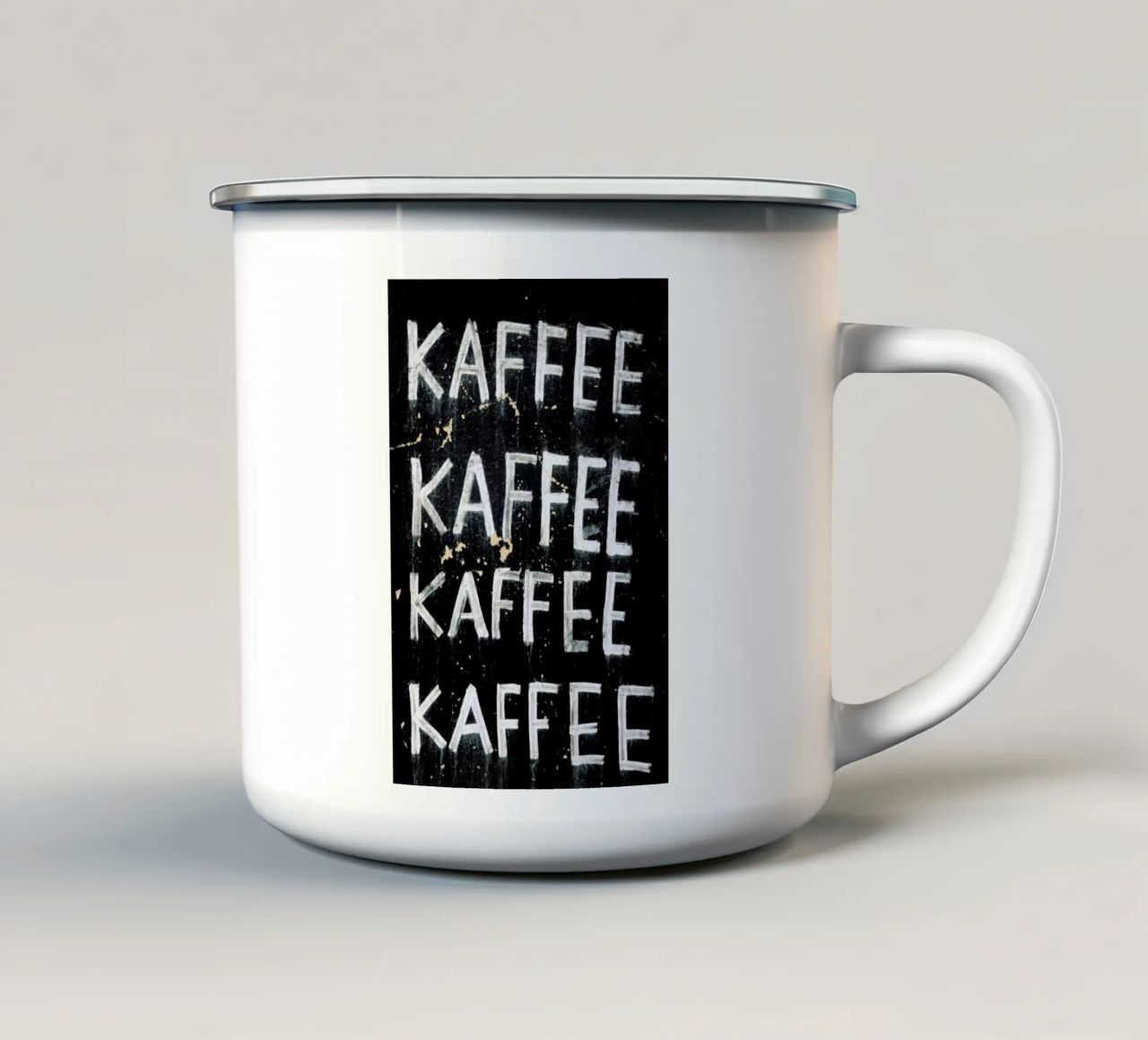 Kaffee Kaffee Kaffee tazza in smalto da Sebastian Hilgetag
