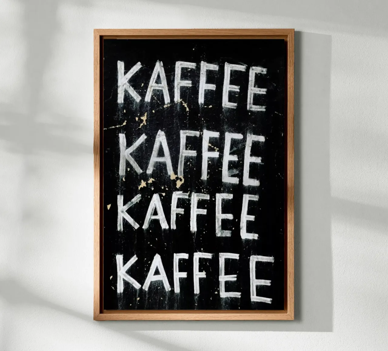 Kaffee Kaffee Kaffee tela con Cornice a cassetta da Sebastian Hilgetag