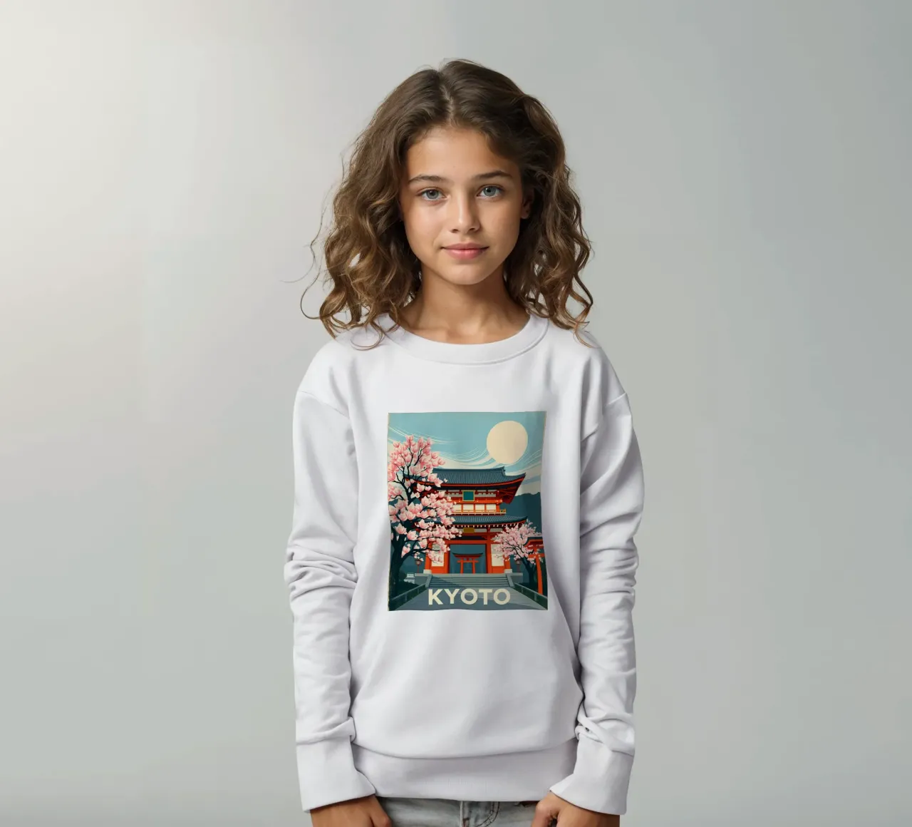 Il panorama di Kyoto in Giappone felpa bambino da HicksShop