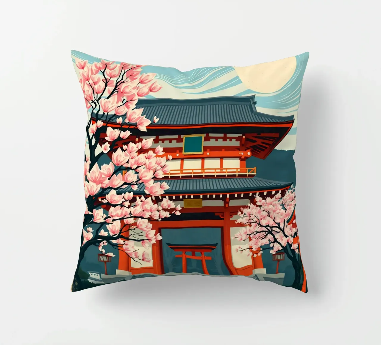 Il panorama di Kyoto in Giappone cuscino da HicksShop