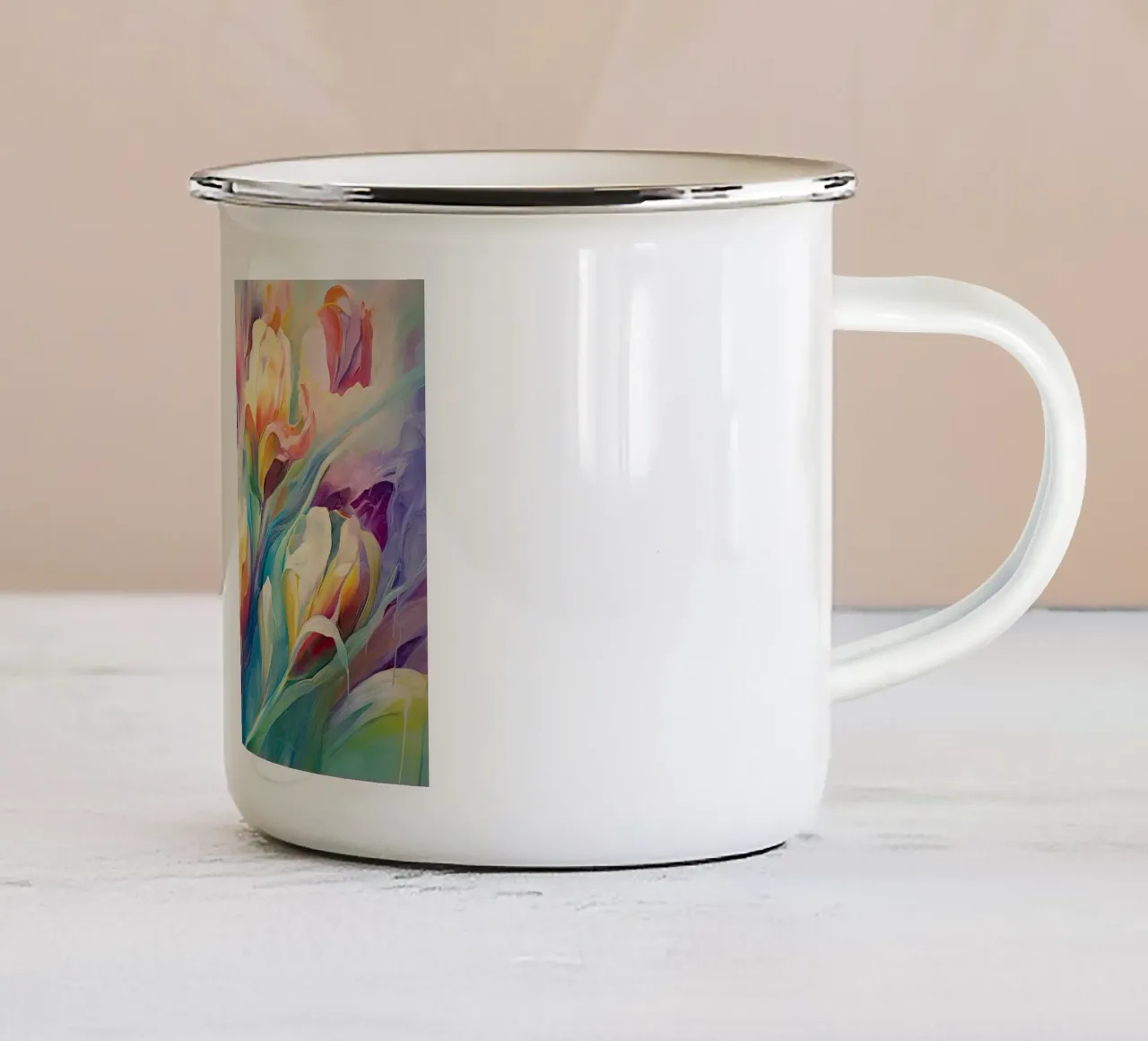Arte da parete di Imagine tazza in smalto da Imagine