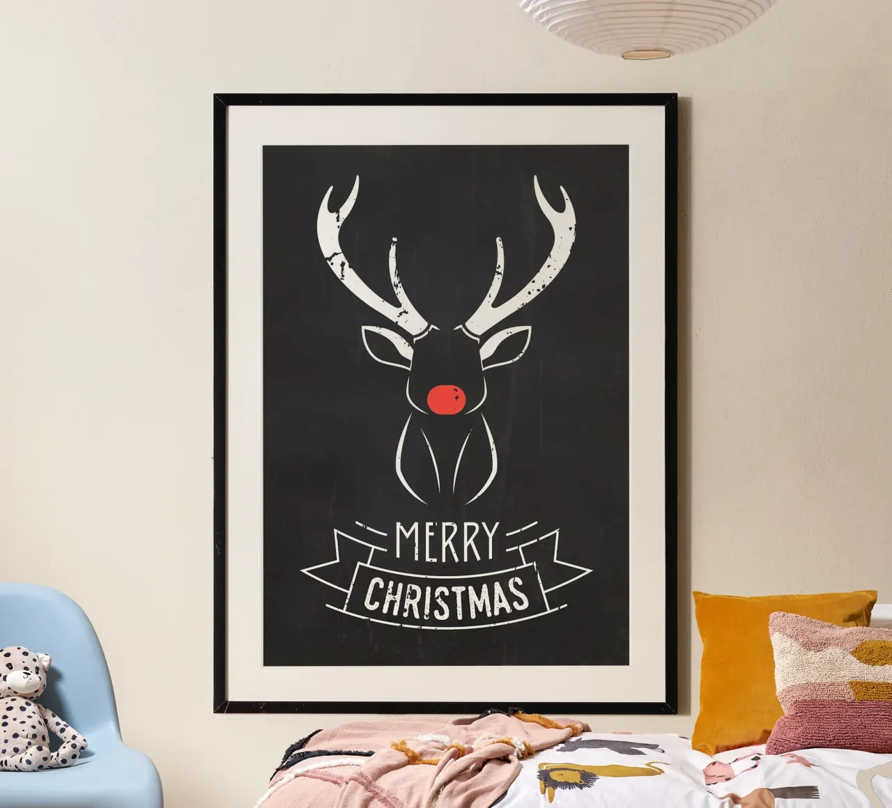 Natale poster con telaio in alluminio da Brandi N Huskey