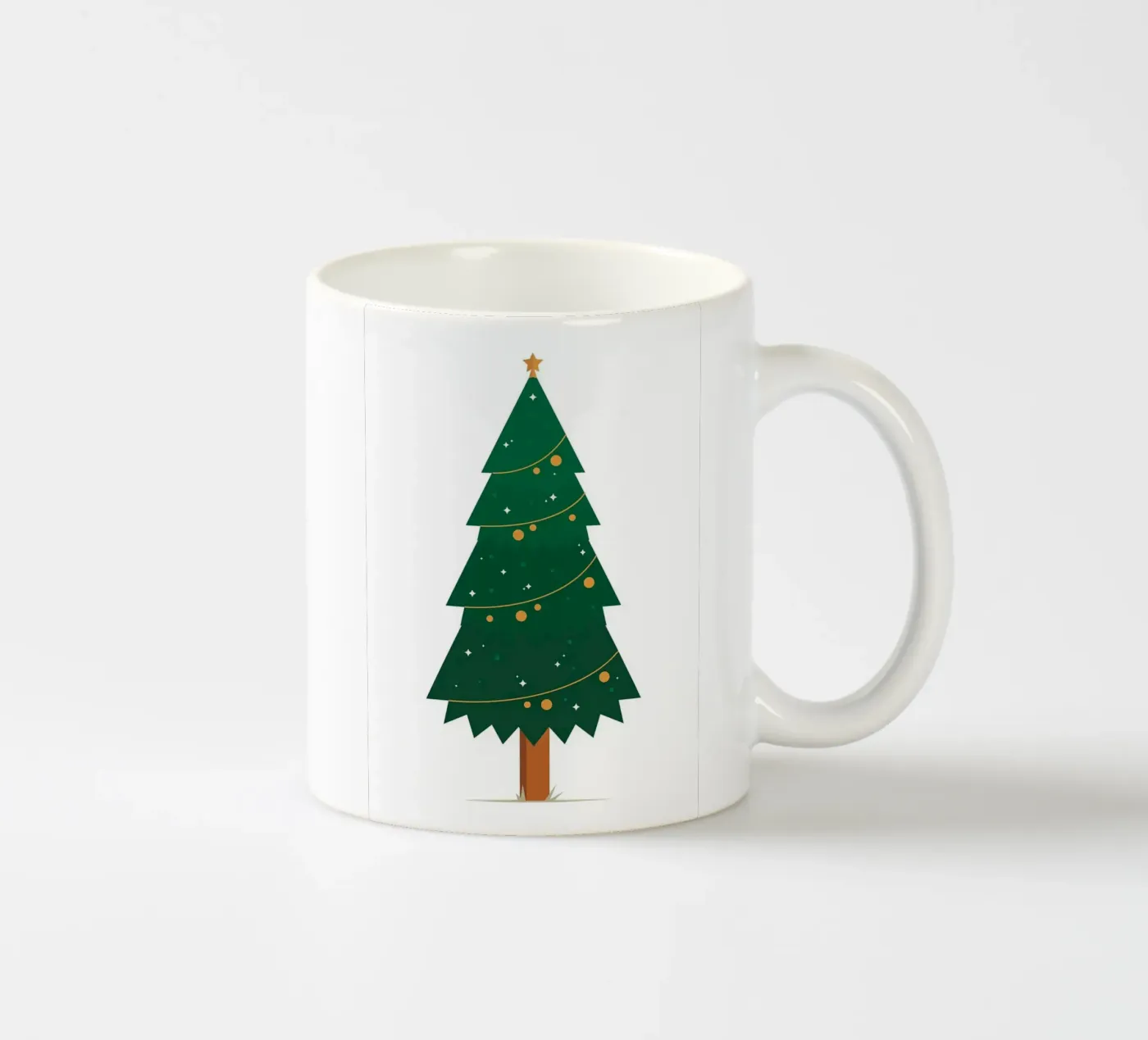 Xmas Tree ceramic mug by Brandi N Huskey