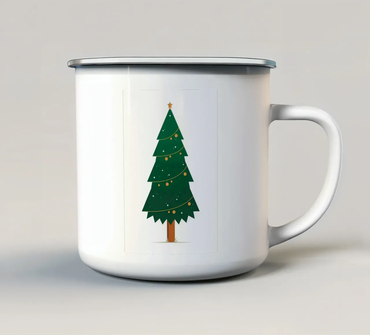Albero di Natale tazza in smalto da Brandi N Huskey