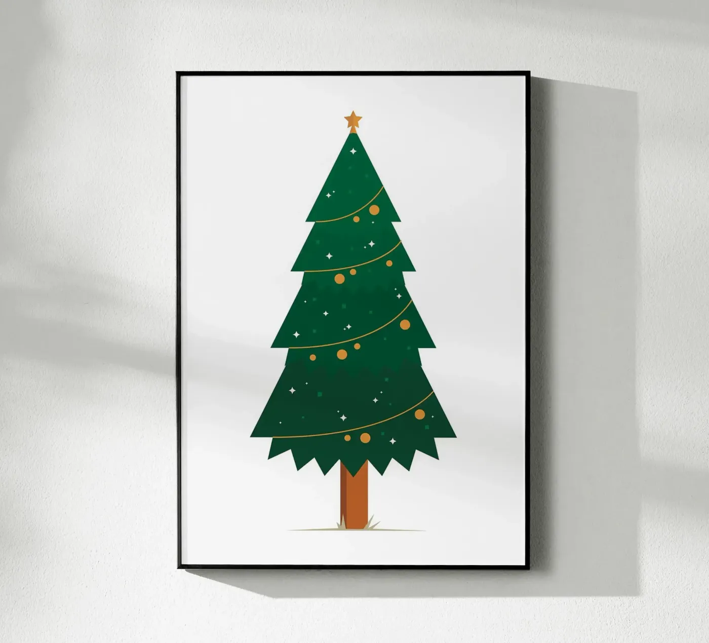 Xmas Tree acrylic glass by Brandi N Huskey
