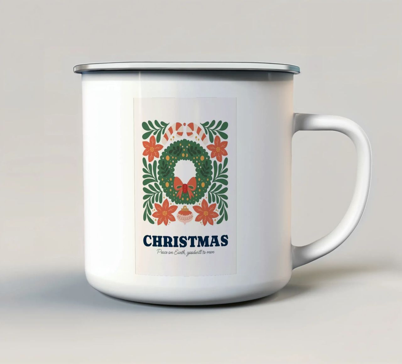 Buon Natale tazza in smalto da Brandi N Huskey