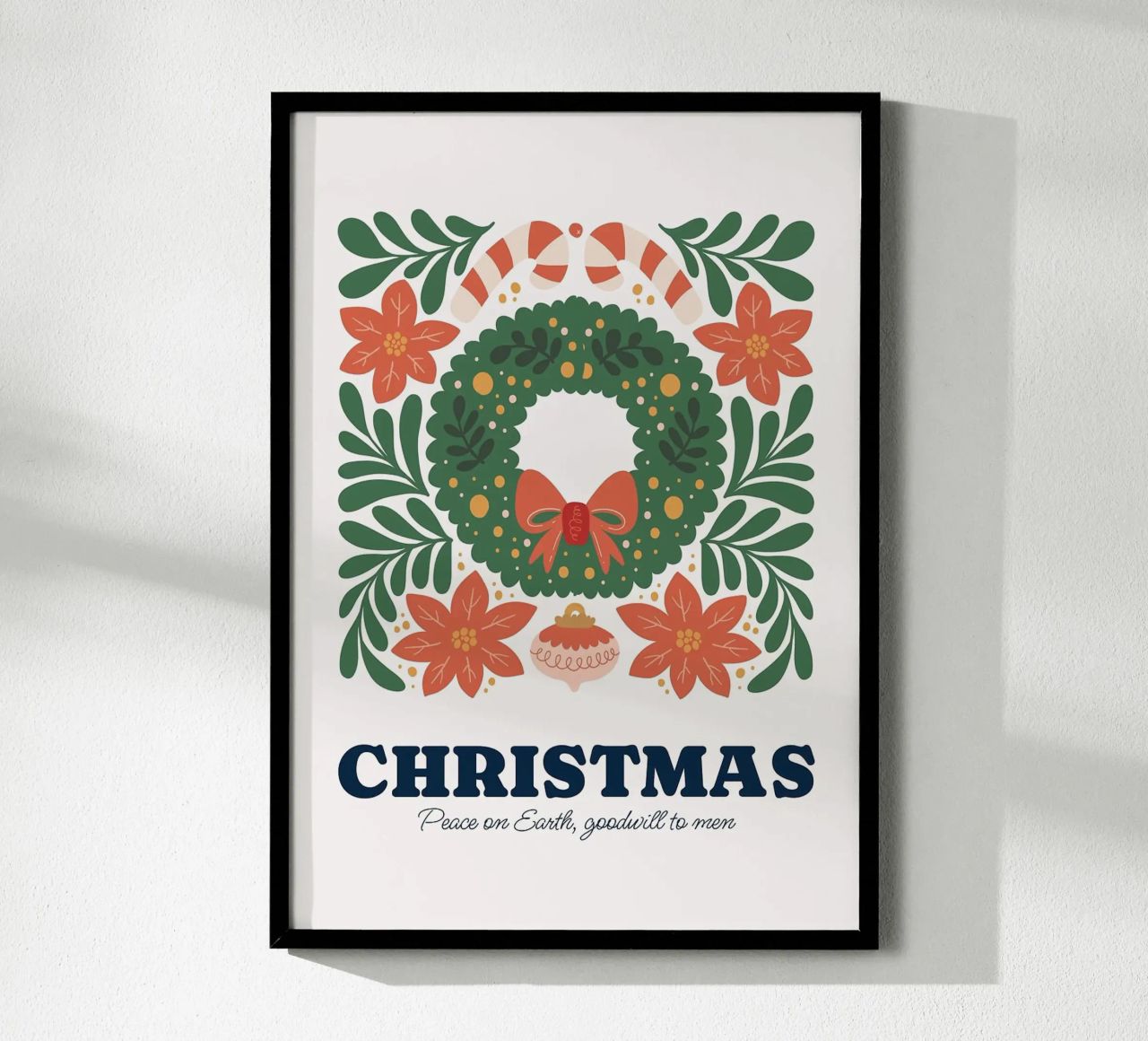 Frohe Weihnachten Poster von Brandi N Huskey