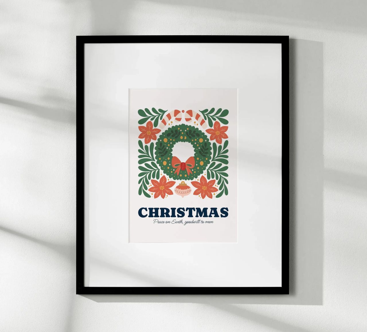 Frohe Weihnachten Poster von Brandi N Huskey