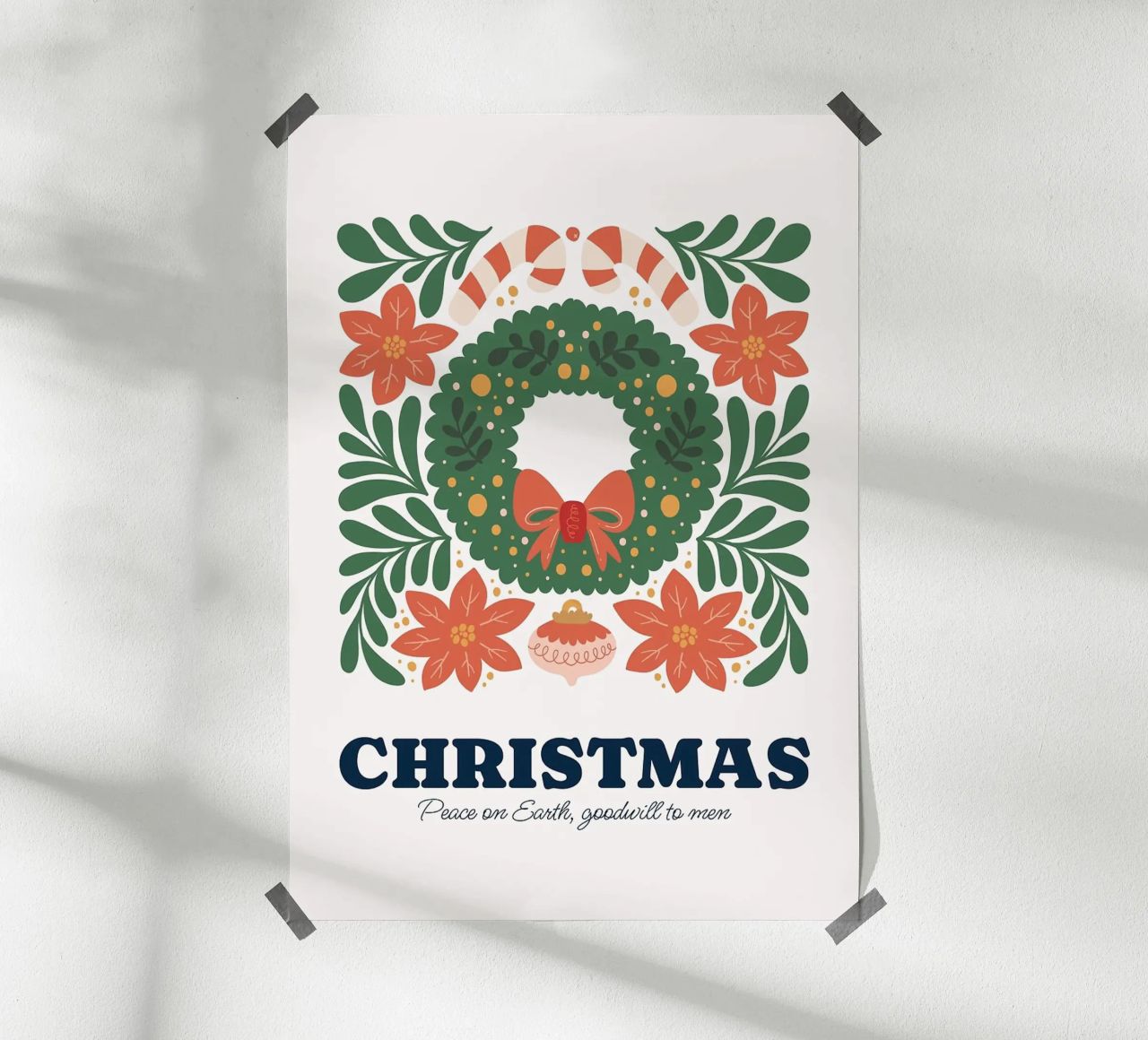 Frohe Weihnachten Poster von Brandi N Huskey