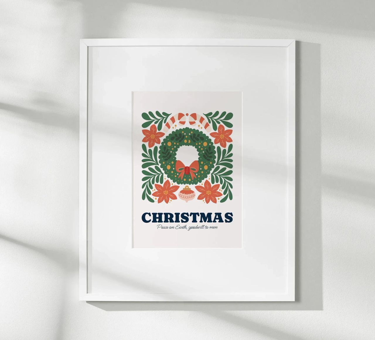 Frohe Weihnachten Poster von Brandi N Huskey