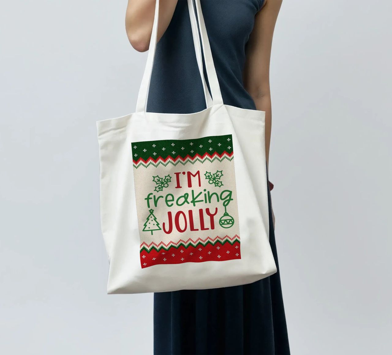Sono dannatamente allegro borsa in juta da Brandi N Huskey