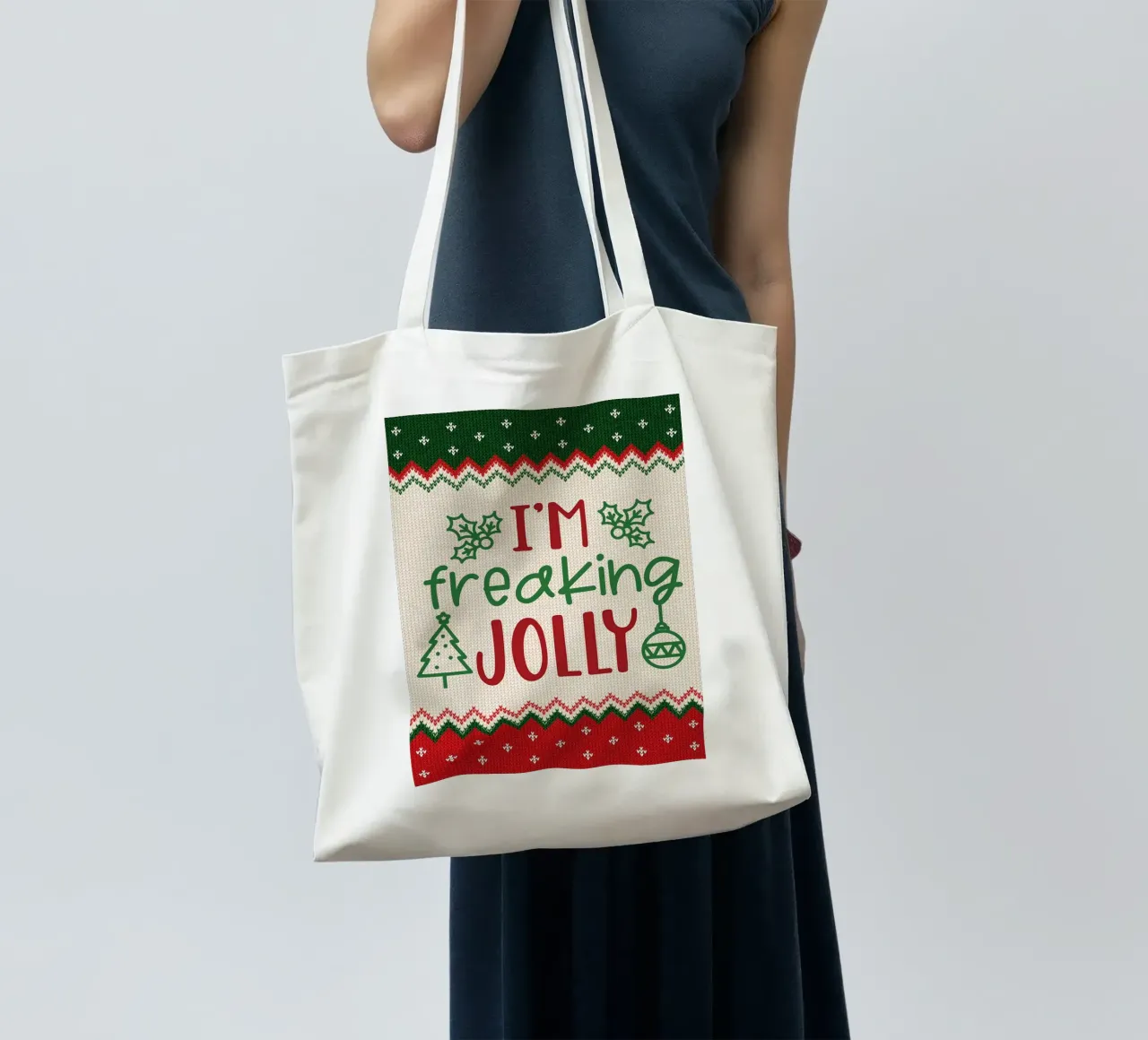 Sono dannatamente allegro borsa in juta da Brandi N Huskey