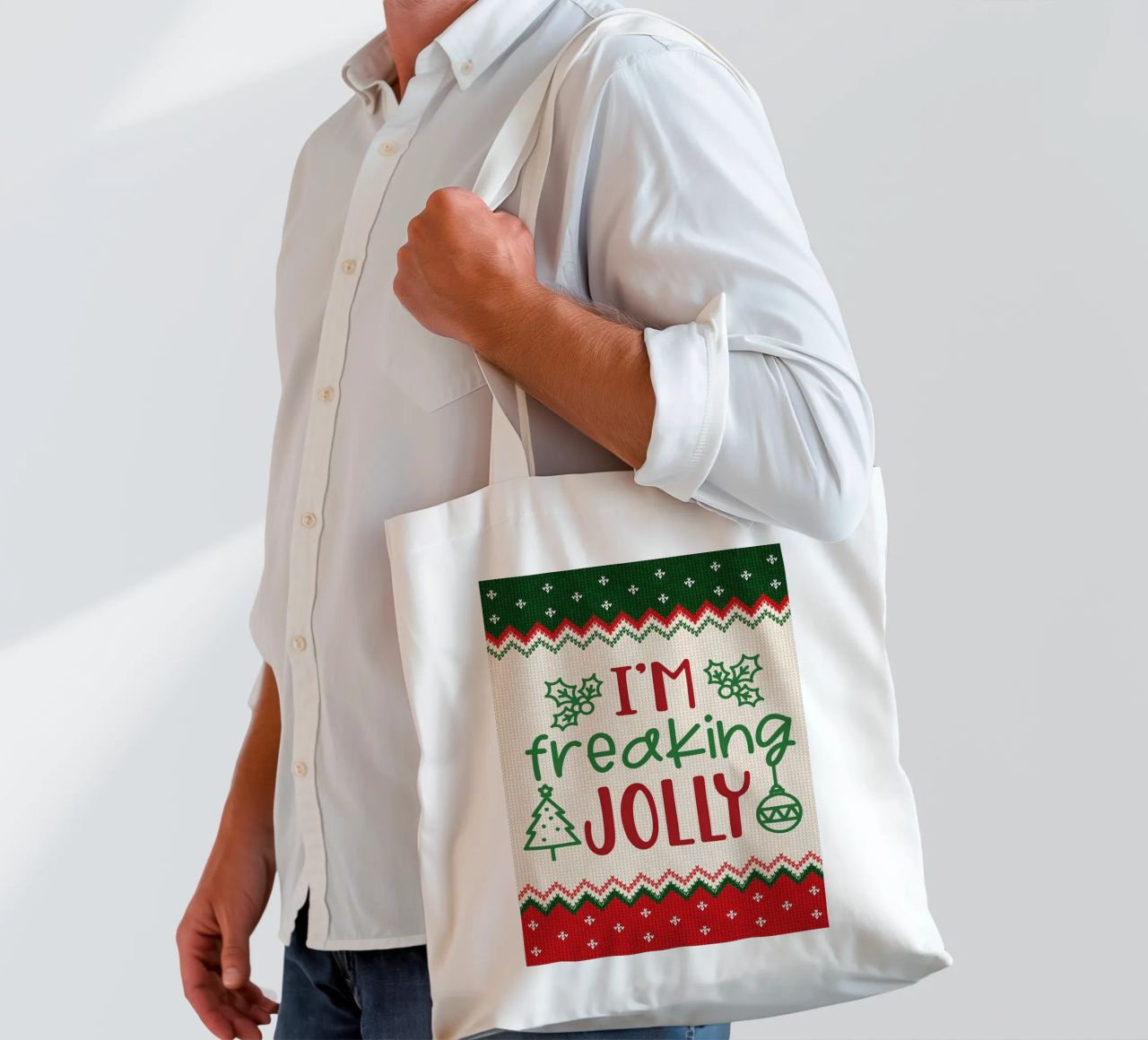 Sono dannatamente allegro borsa in juta da Brandi N Huskey