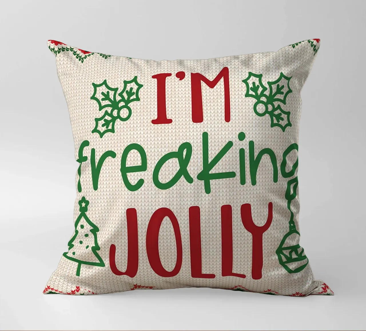 Sono dannatamente allegro cuscino da Brandi N Huskey