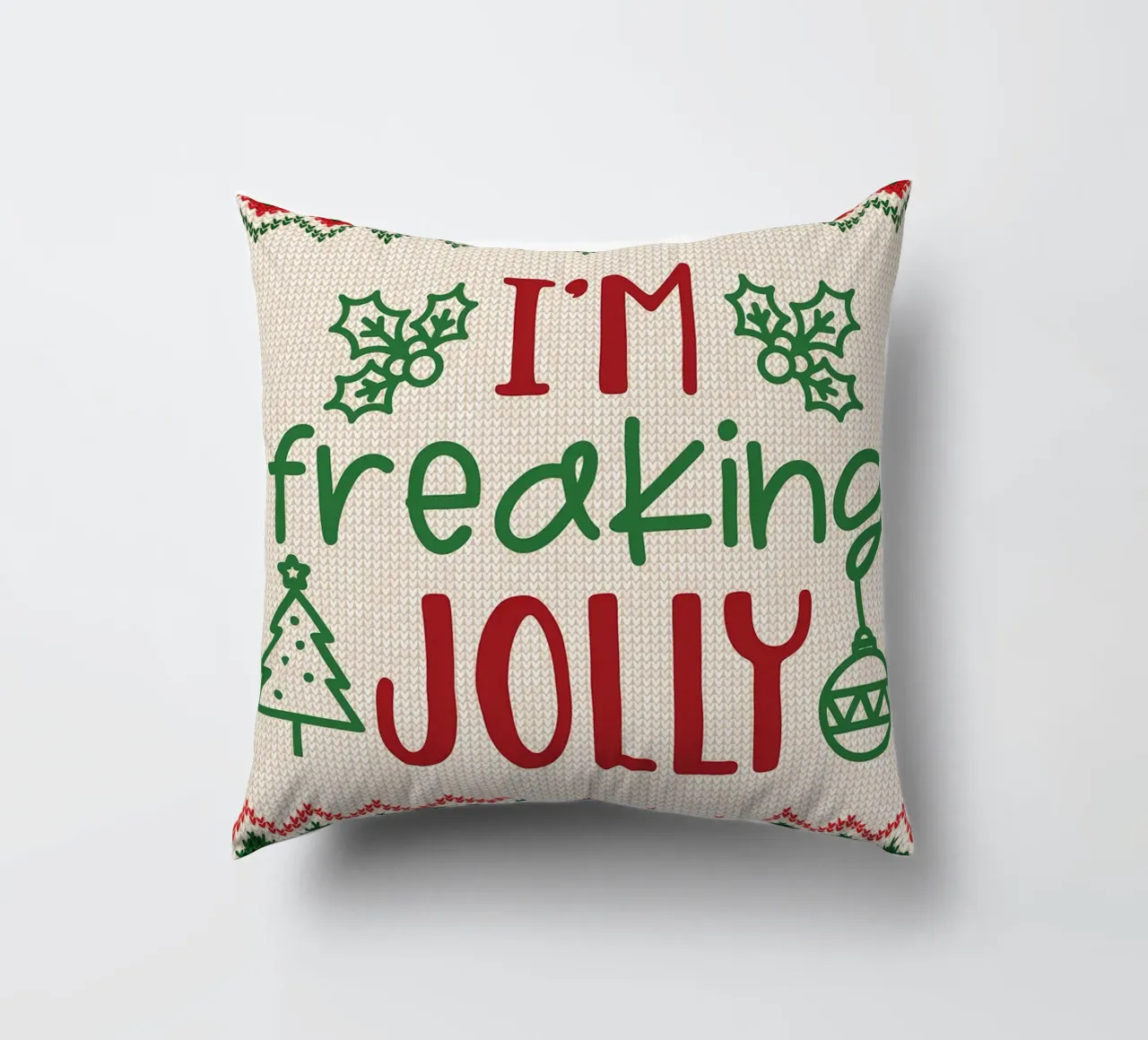 Sono dannatamente allegro cuscino da Brandi N Huskey