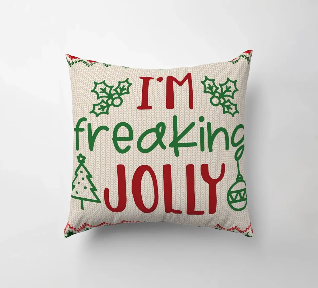 Sono dannatamente allegro cuscino da Brandi N Huskey