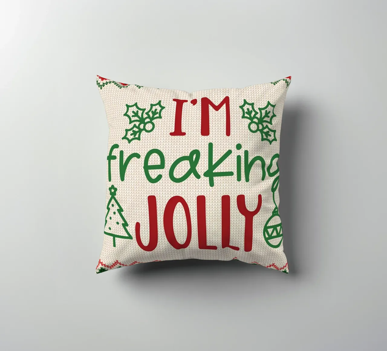 Sono dannatamente allegro cuscino da Brandi N Huskey