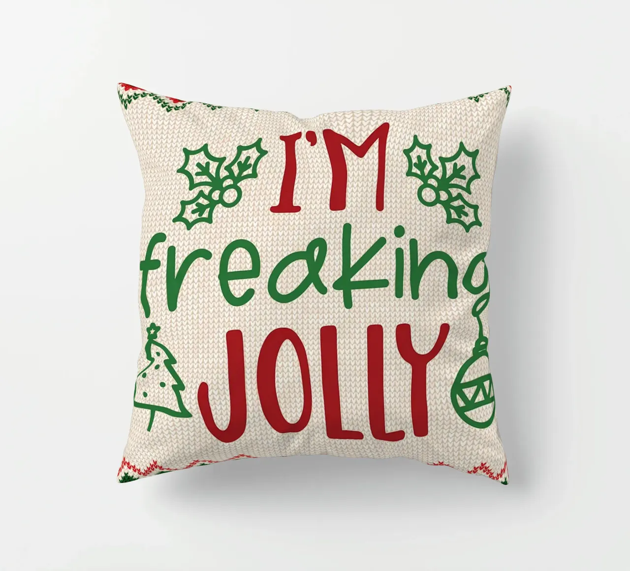 Sono dannatamente allegro cuscino da Brandi N Huskey