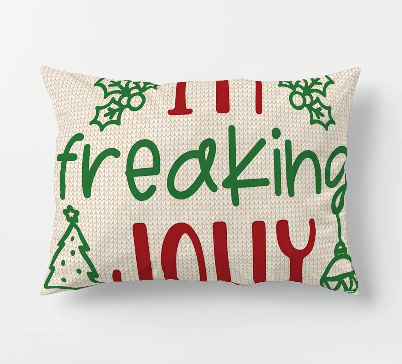 Sono dannatamente allegro cuscino da Brandi N Huskey