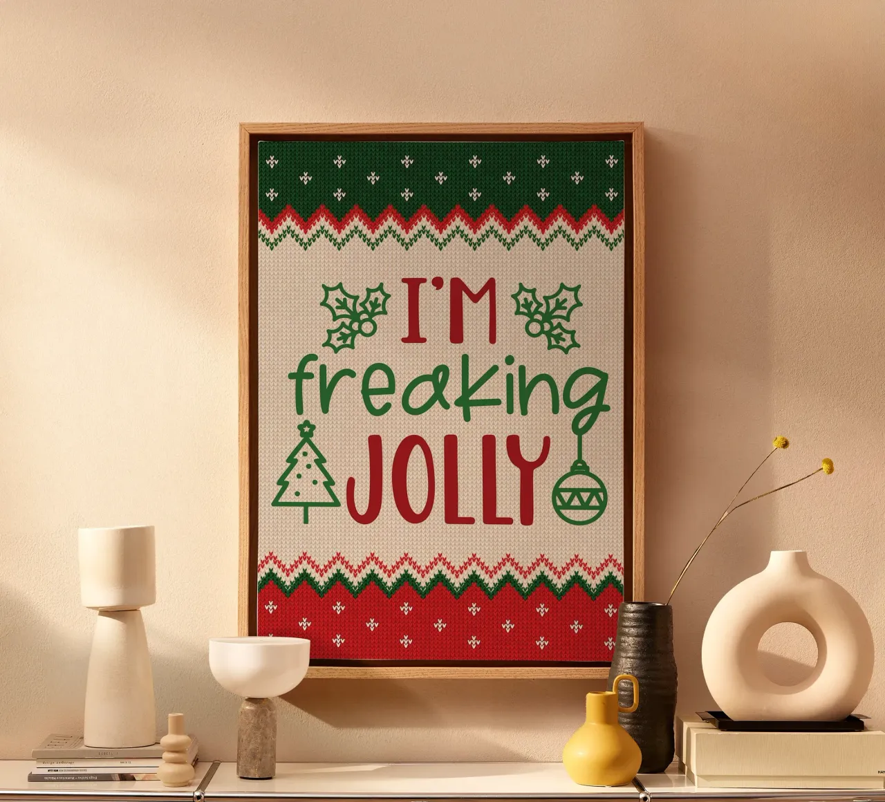 I Am Freaking Jolly lienzo de Brandi N Huskey