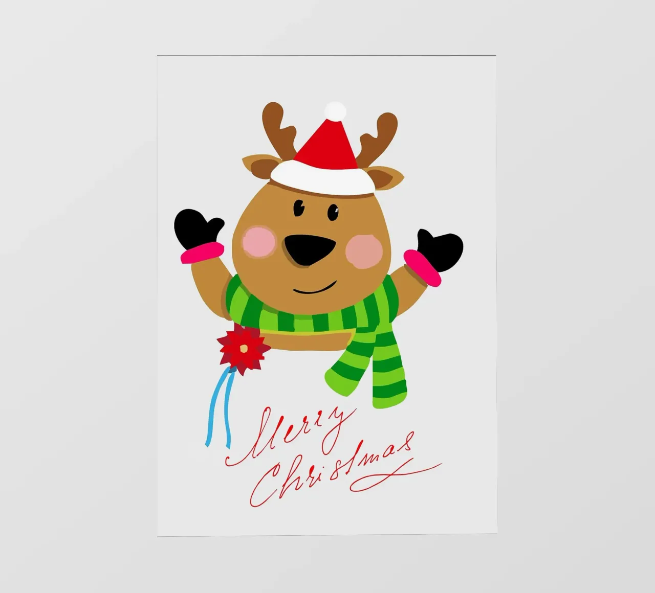 Buon Natale Animale telo in pvc da Brandi N Huskey