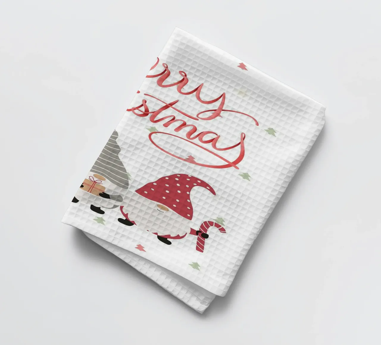 Joyeux Noël des gnomes torchon de Brandi N Huskey
