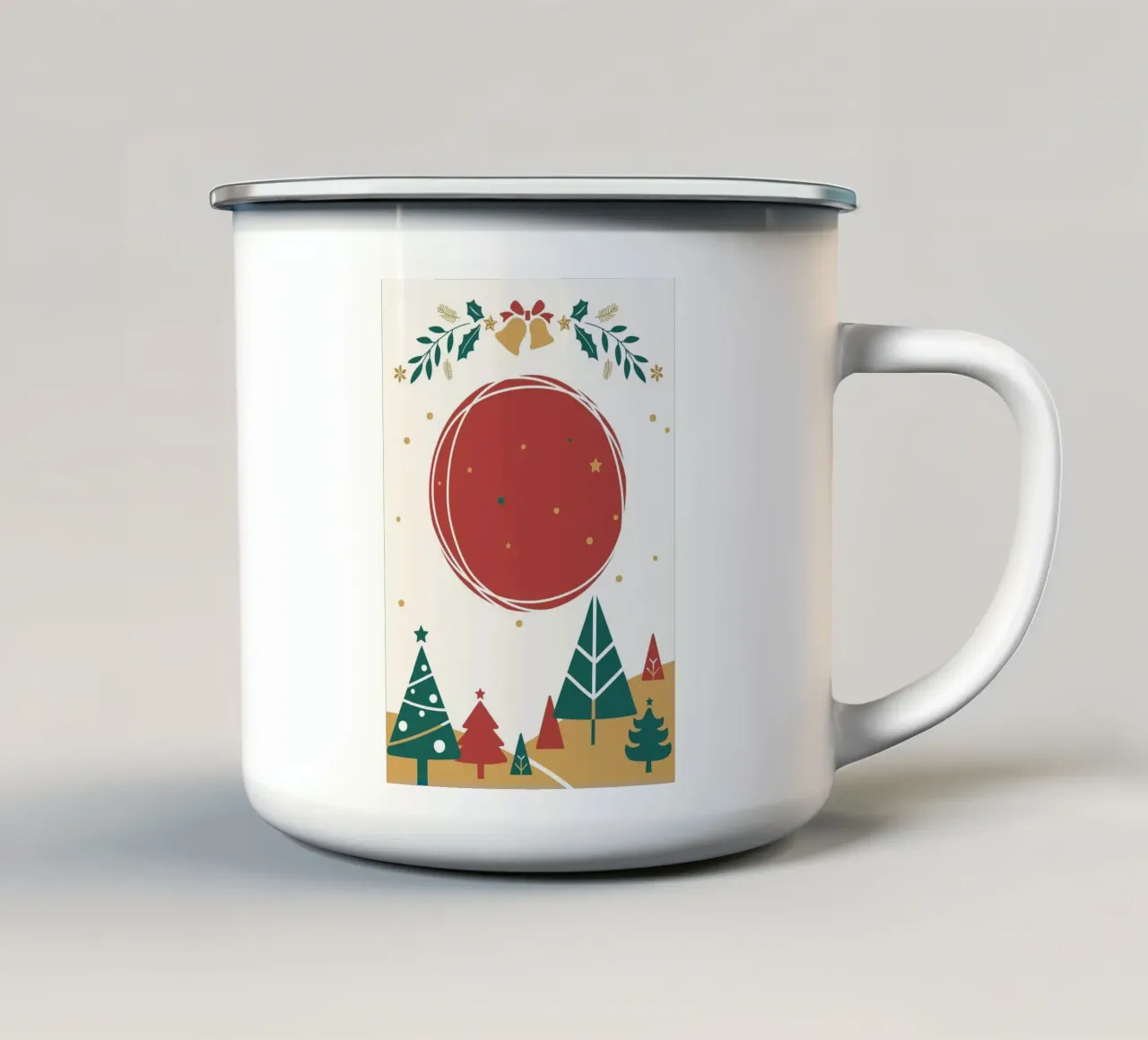 Natale tazza in smalto da Brandi N Huskey