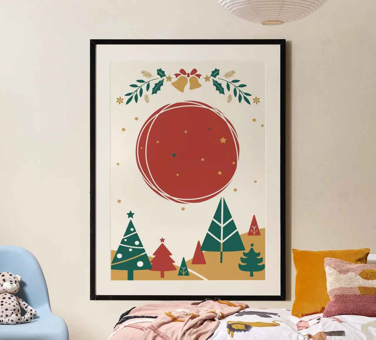 Natale poster con telaio in plastica da Brandi N Huskey