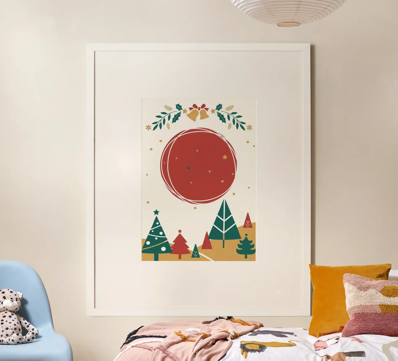 Natale poster con telaio in plastica da Brandi N Huskey