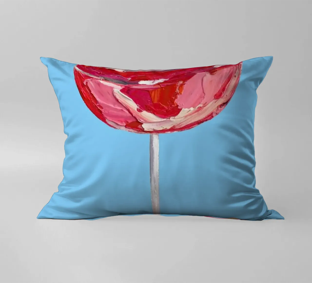 Sparkling Rose Gin Cocktail decorative cushion by Alice Straker