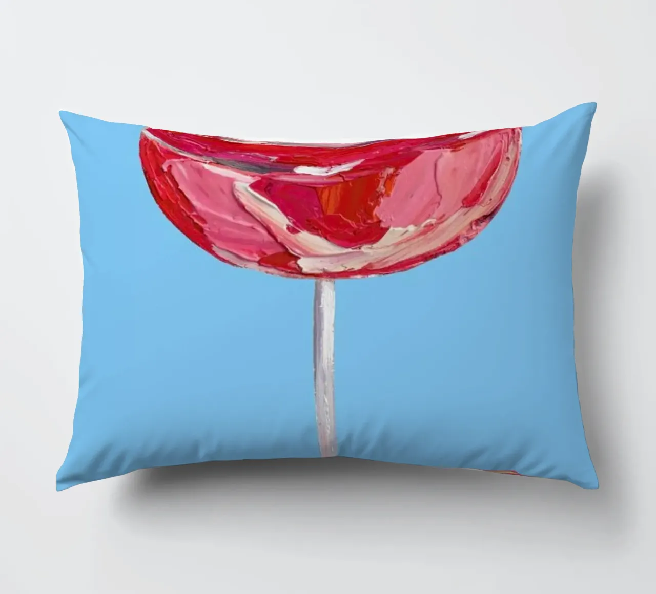Sparkling Rose Gin Cocktail decorative cushion by Alice Straker