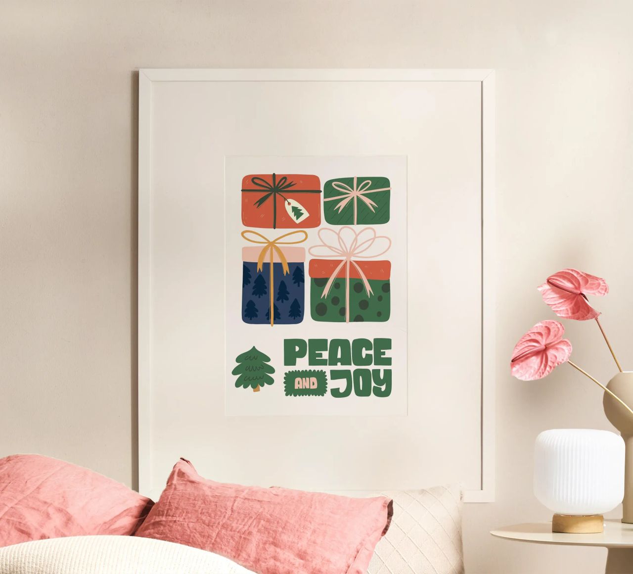 Frohe Weihnachten Poster von Brandi N Huskey