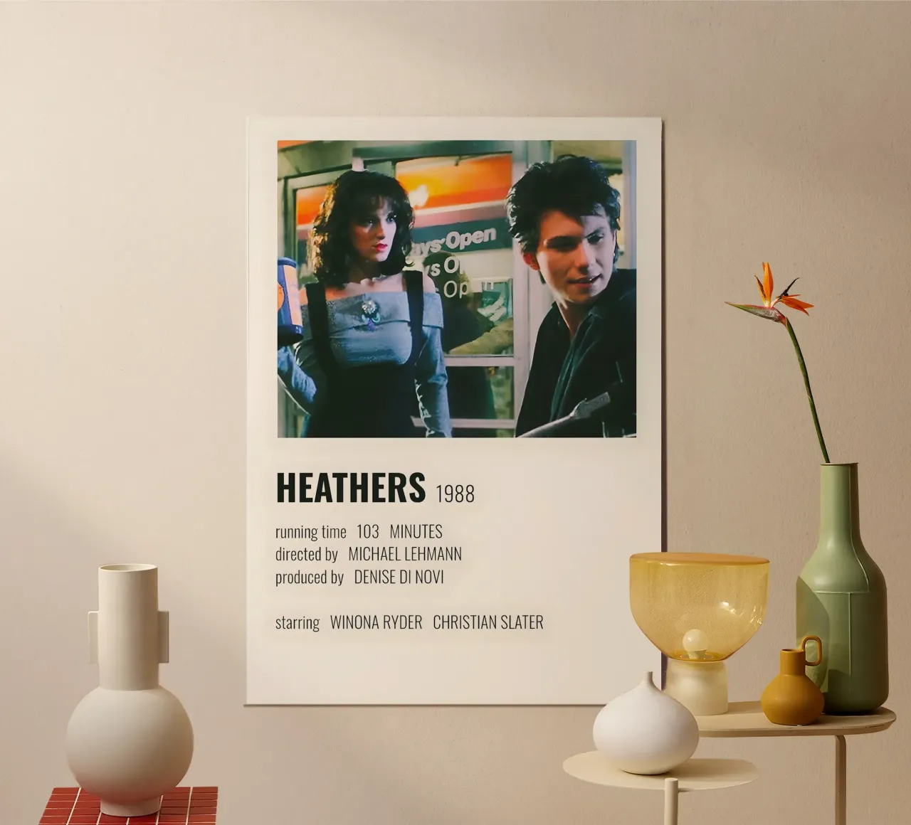 HEATHERS 1988 alluminio dibond da MVFminimalist