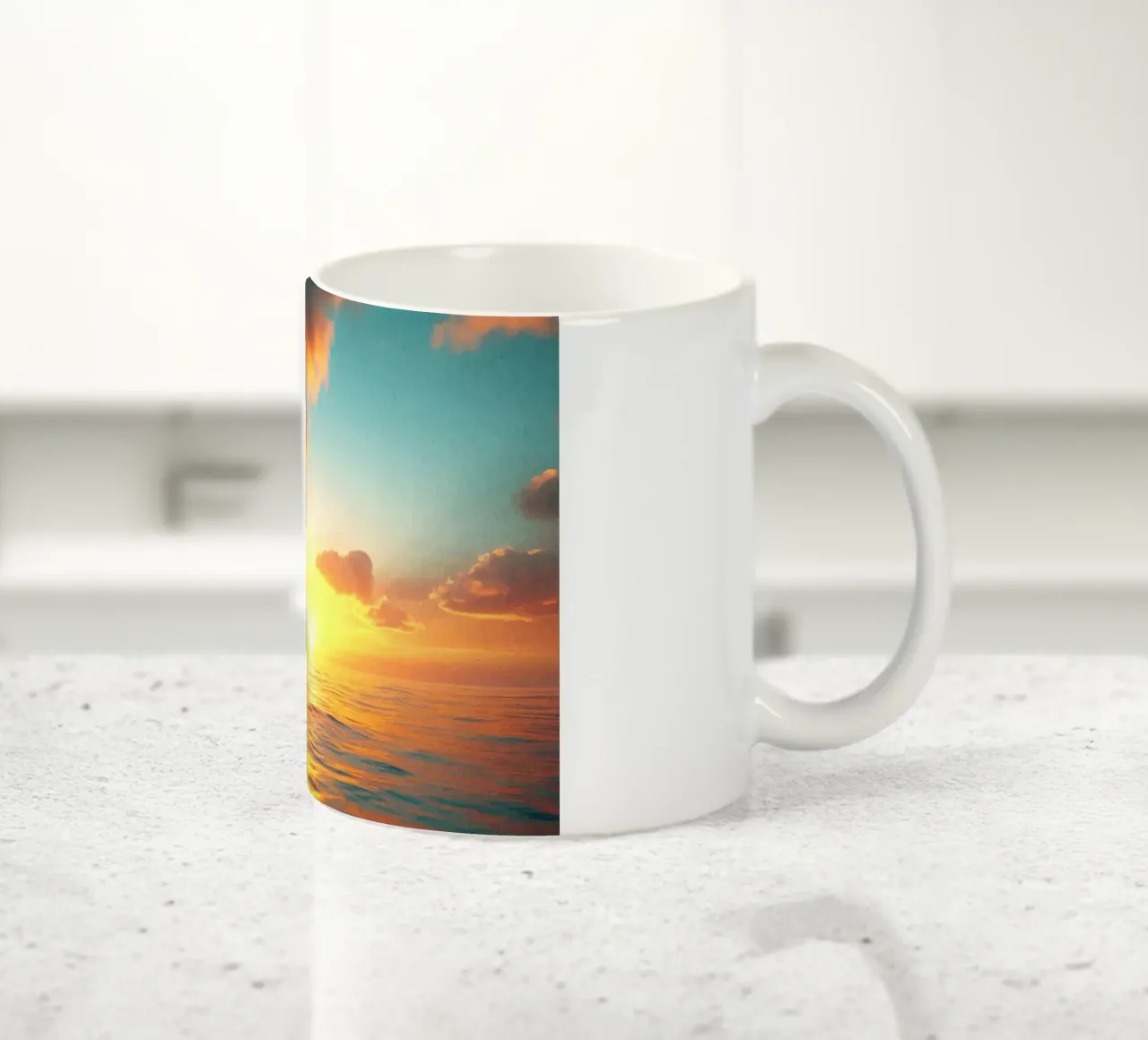 Paesaggio della nave pirata tazza in ceramica da book