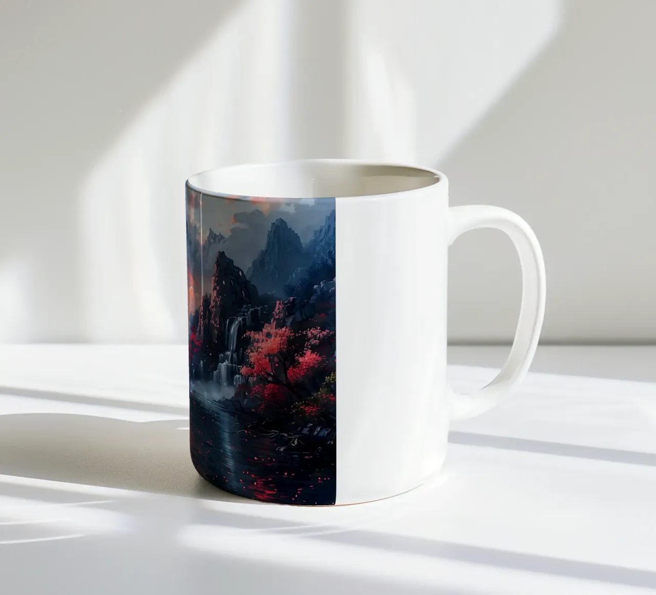 Cascate di ciliegie tazza in ceramica da book