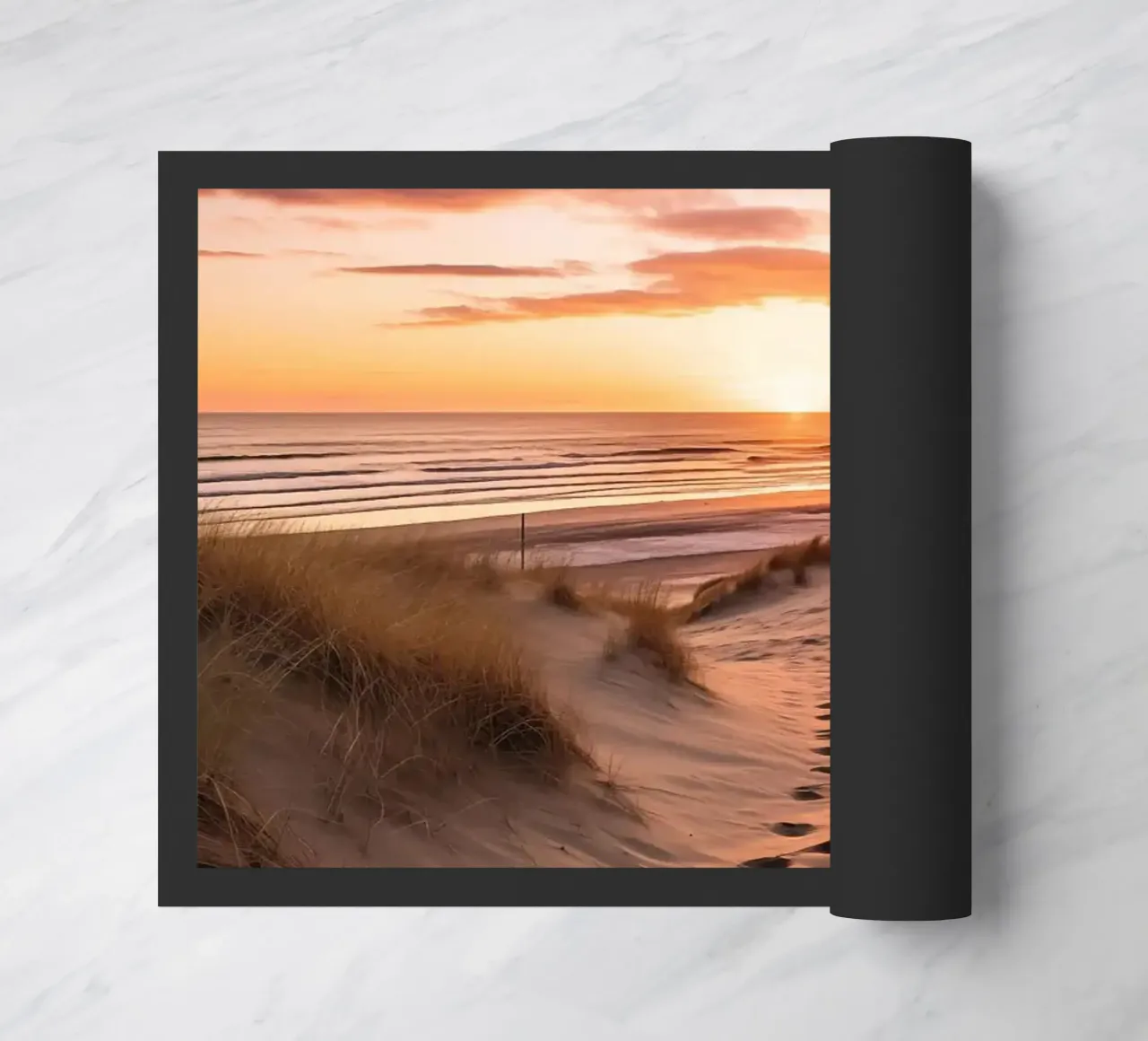Tramonto in spiaggia zerbino da book