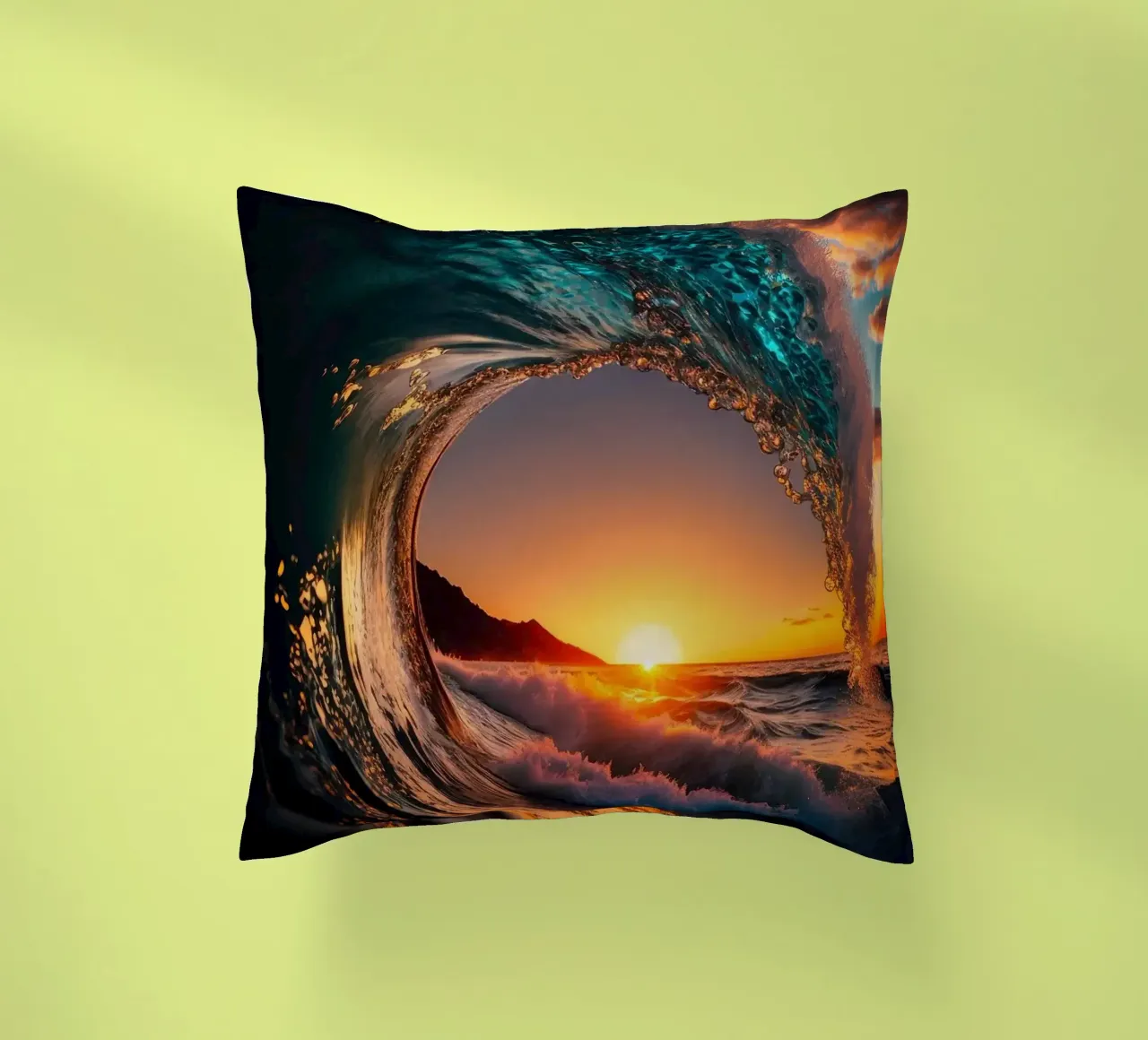 Onda del tramonto cuscino da book