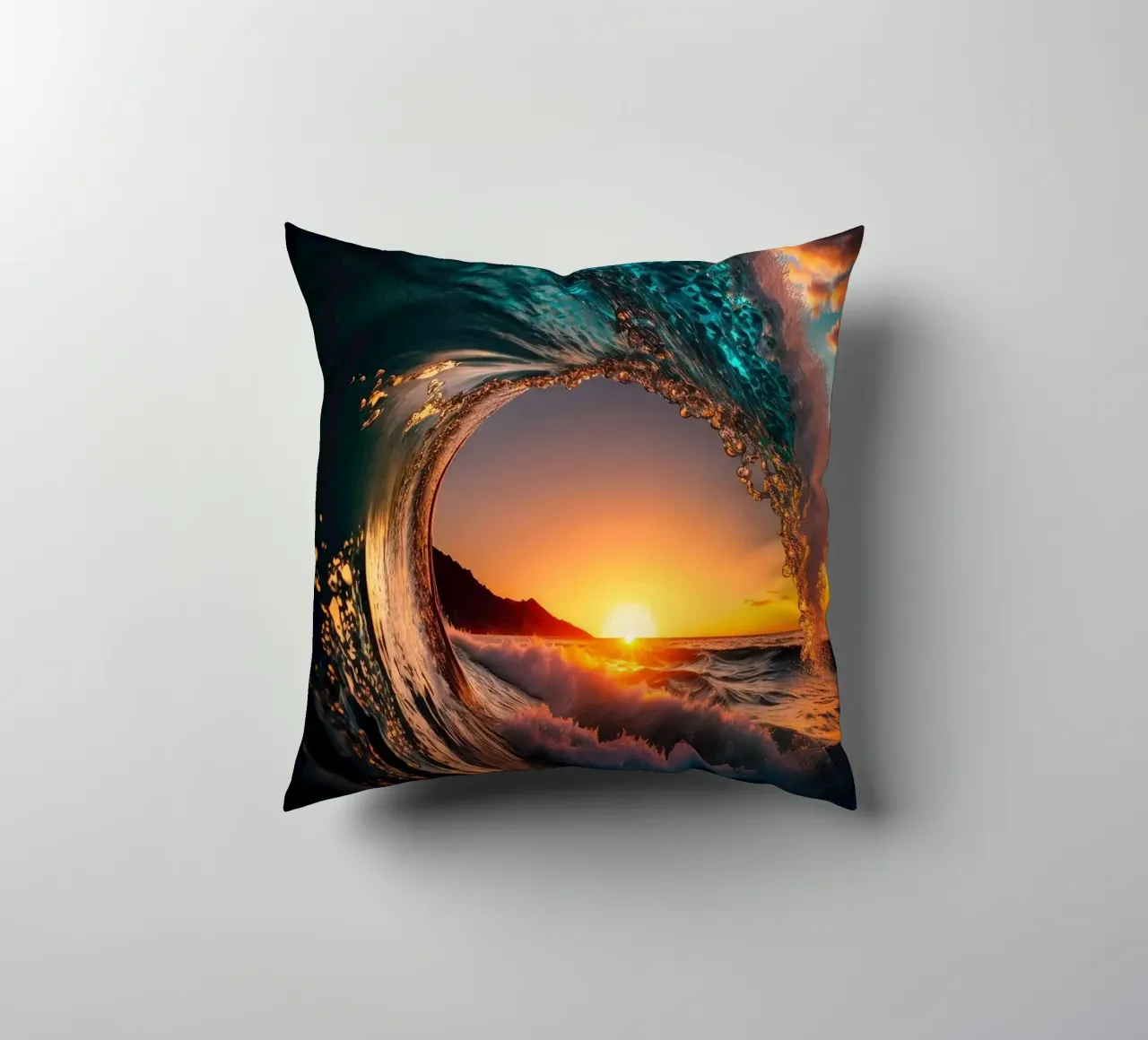 Onda del tramonto cuscino da book