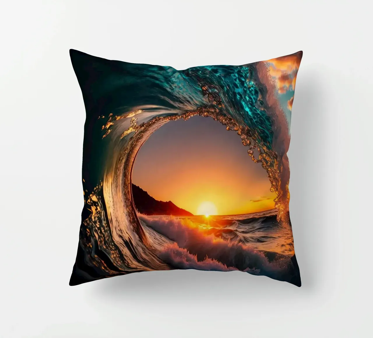 Onda del tramonto cuscino da book