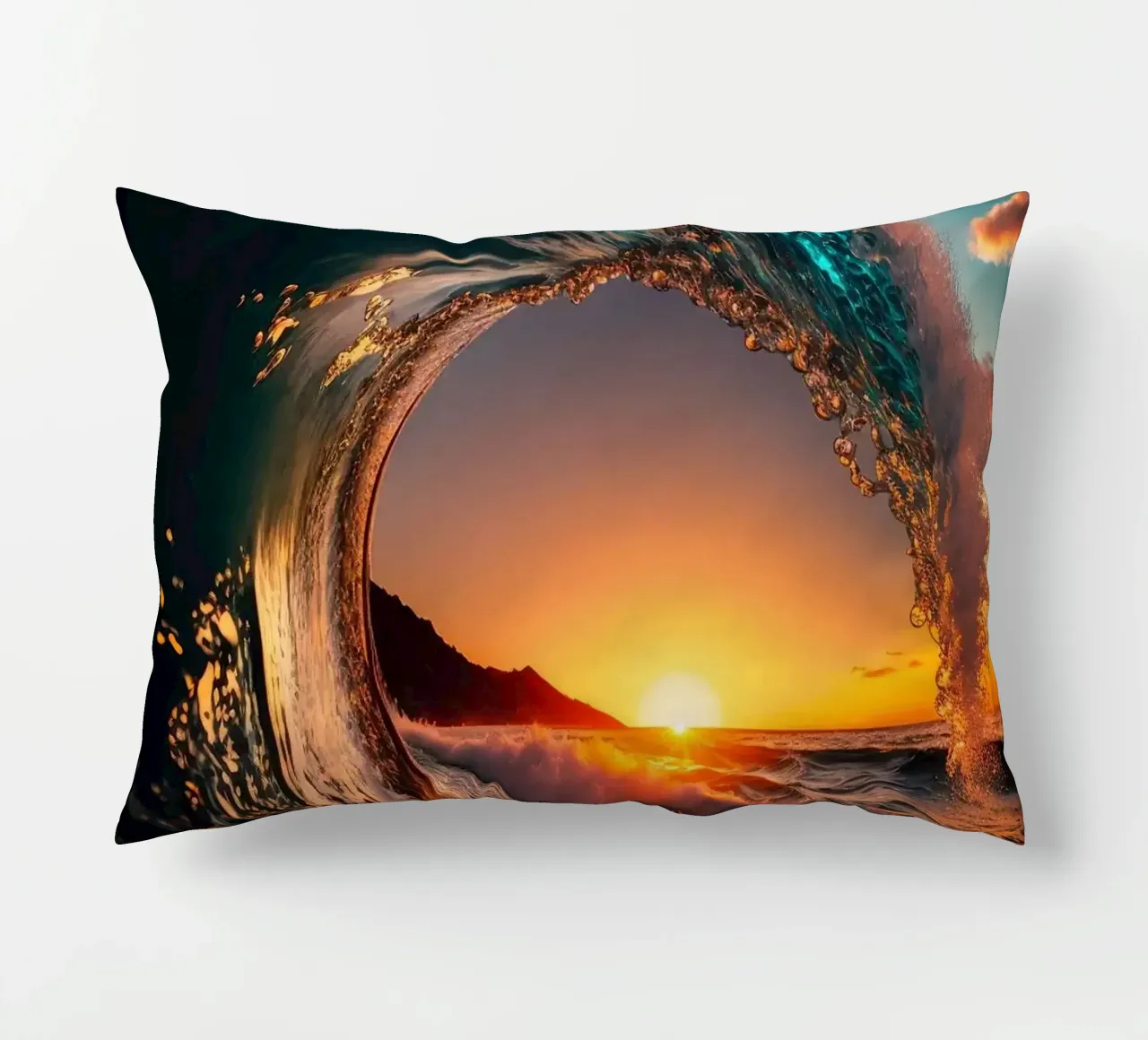 Onda del tramonto cuscino da book