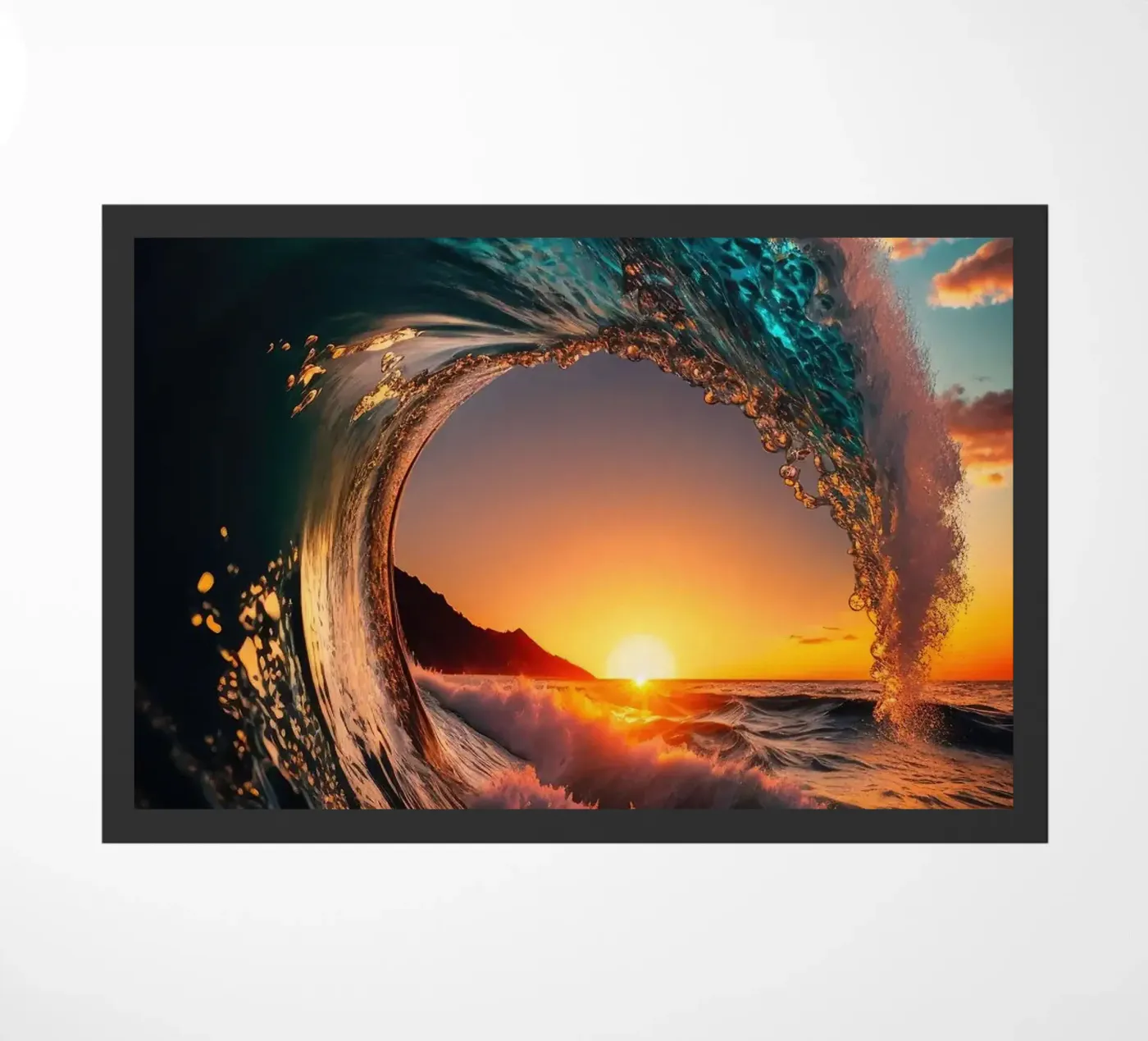 Sunset Wave Fußmatte von book