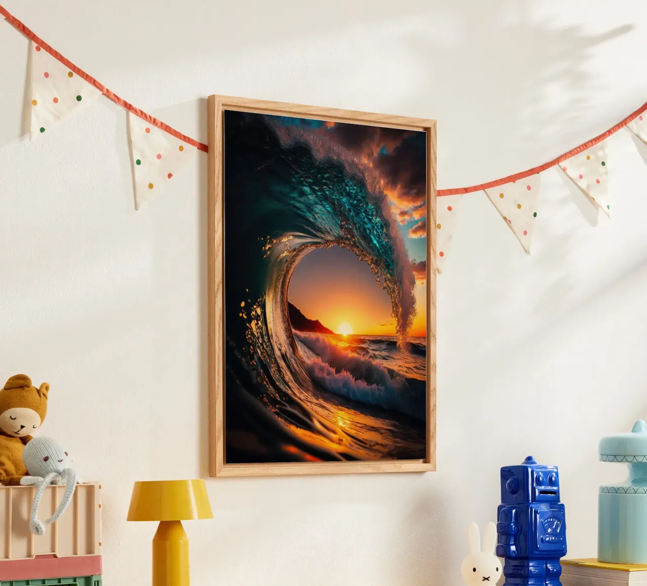 Sunset Wave plexiglas de book