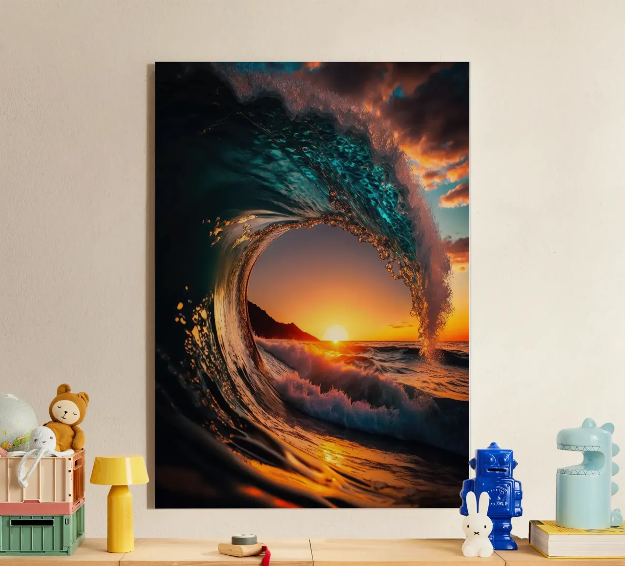 Sunset Wave plexiglas de book