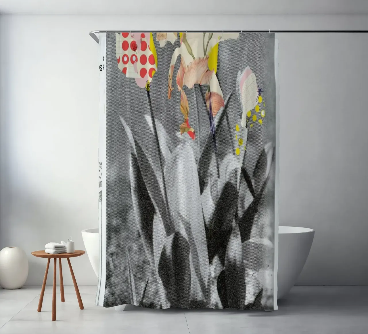 Flowers Still Life · Happy Abstraction 5 tenda da doccia da Marko Köppe
