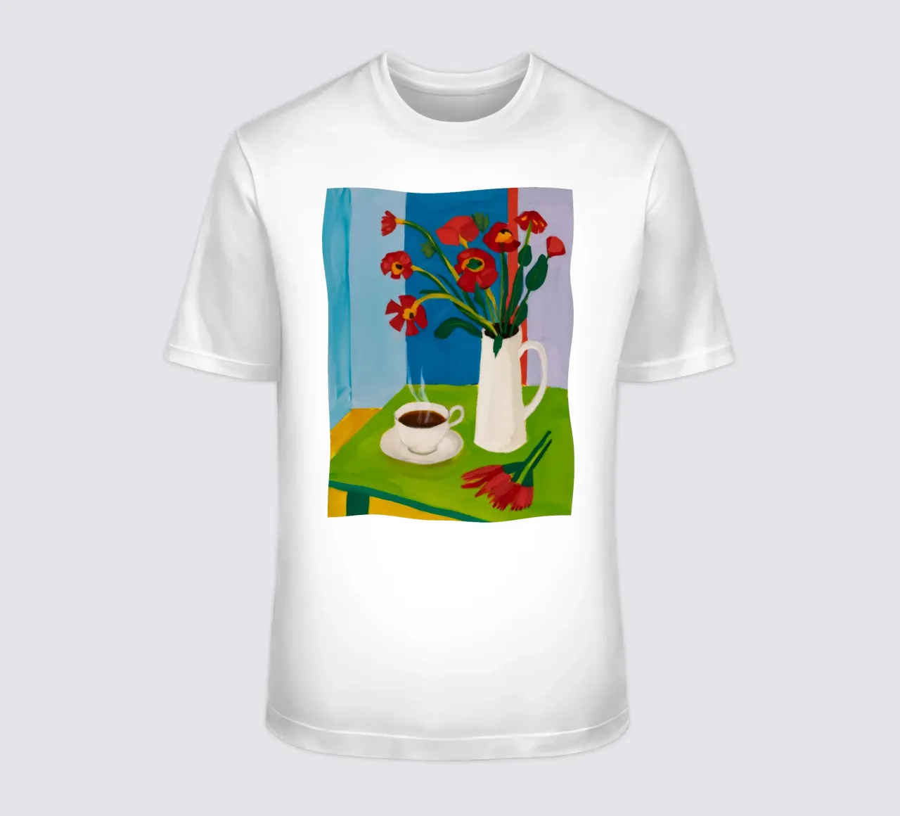 Caffè del mattino Tulipani t-shirt da Tiga Bersama