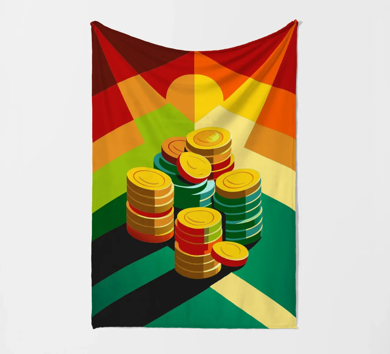 coin vector fleecedeken van zaidza